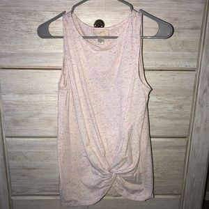 Loft Outlet Pink Speckled Tie Tank